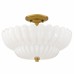 Whitecap 4-Light Brushed Gold Semi-Flush Mount