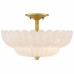Whitecap 4-Light Brushed Gold Semi-Flush Mount