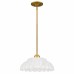 Whitecap 1-Light Brushed Gold Pendant Light