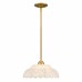 Whitecap 1-Light Brushed Gold Pendant Light