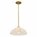 Whitecap 1-Light Brushed Gold Pendant Light