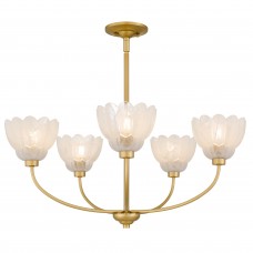 Whitecap 5-Light Brushed Gold Chandelier