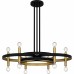 Winsland 6-Light Matte Black Chandelier