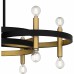Winsland 6-Light Matte Black Chandelier