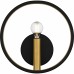 Winsland 1-Light Matte Black Wall Sconce