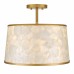 Windley 3-Light Brushed Gold Semi-Flush Mount