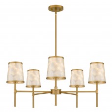 Windley 5-Light Brushed Gold Chandelier