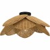 Willa 1-Light Matte Black Semi-Flush Mount