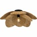 Willa 1-Light Matte Black Semi-Flush Mount