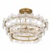 Wright 4-Light Brushed Gold Semi-Flush Mount