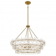 Wright 6-Light Brushed Gold Pendant Light