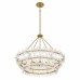 Wright 6-Light Brushed Gold Pendant Light