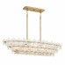 Wright 5-Light Brushed Gold Island Light