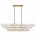 Wright 5-Light Brushed Gold Island Light