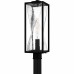 Zarah 1-Light Matte Black Outdoor Post Lantern