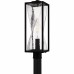 Zarah 1-Light Matte Black Outdoor Post Lantern