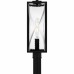 Zarah 1-Light Matte Black Outdoor Post Lantern