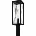 Zarah 1-Light Matte Black Outdoor Post Lantern